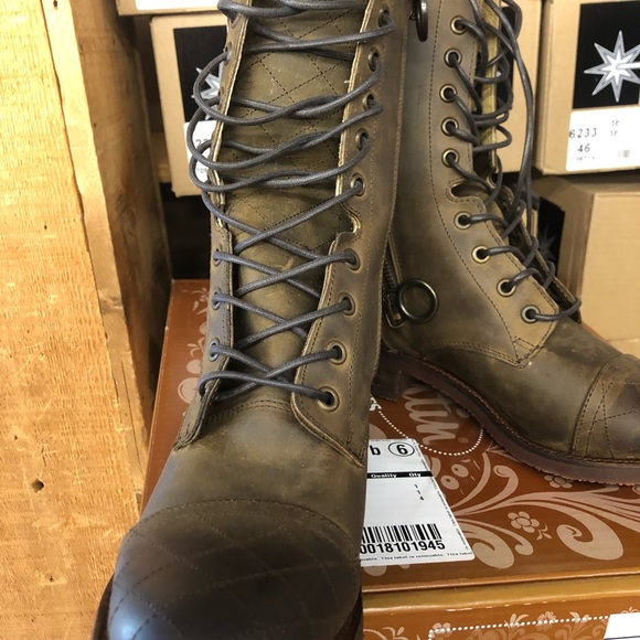 Ladies Justin lace up zip short boots NWT - Picture 2 of 7